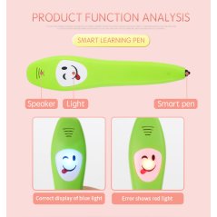 Gdeal Children English Intelligent Vocal Learning Pen Puzzle Learning Card