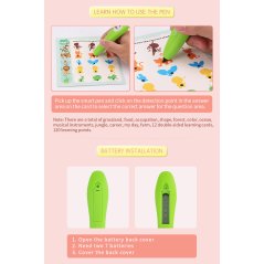 Gdeal Children English Intelligent Vocal Learning Pen Puzzle Learning Card