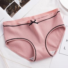 Gdeal Large Size Girl Ribbon Design Underwear Female Women's Cotton Underwear (4 Colors)