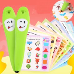 Gdeal Children English Intelligent Vocal Learning Pen Puzzle Learning Card
