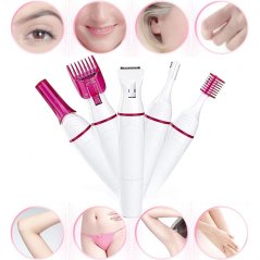 Gdeal 5-In-1 Electric Trimmer for Women Eyebrow Bikini Trimmer Hair Removal  For Women