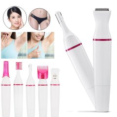 Gdeal 5-In-1 Electric Trimmer for Women Eyebrow Bikini Trimmer Hair Removal  For Women
