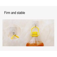 GTE 5pcs Stainless Steel Hook Wall Hanging (White)