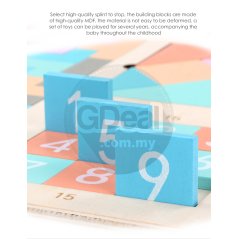 Gdeal Children Wooden Tetris Puzzles Toy 3 in 1 Jigsaw Board Early Imagination Educational Toys