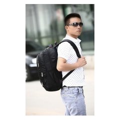 Travel Laptop Backpack by Sky Traveller SKY339 ( Black)