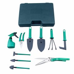 10 in 1 Outdoor Home Garden Hand Tools Planting Utensils Set (Green)