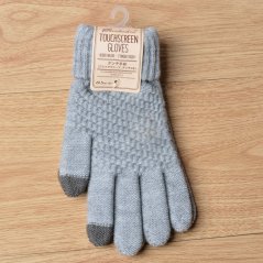 Autumn Winter Girls Full Finger Touch Screen Gloves (4 Colors)