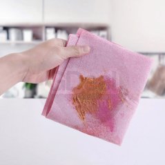8 Pcs Home Non Stick Oil Rag Dishcloth Kitchen Towel (Pink)