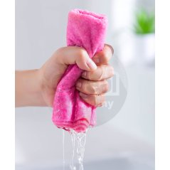 8 Pcs Home Non Stick Oil Rag Dishcloth Kitchen Towel (Pink)