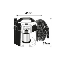 BOSCH Cordless Dust Extractor Without Battery and Charger 06019C6300