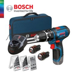 BOSCH GSR Cordless Drill Driver Kit - 06019G90L1 - 12V-30