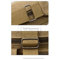 Men Multi Compartment Shoulder Style Canvas Messenger Bag (3 Colors)