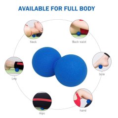 Double Lacrosse Massage Ball Roller Body Exercise Ball (4 Colors)