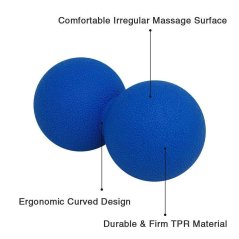 Double Lacrosse Massage Ball Roller Body Exercise Ball (4 Colors)
