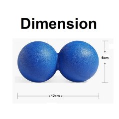 Double Lacrosse Massage Ball Roller Body Exercise Ball (4 Colors)