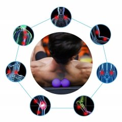 Double Lacrosse Massage Ball Roller Body Exercise Ball (4 Colors)