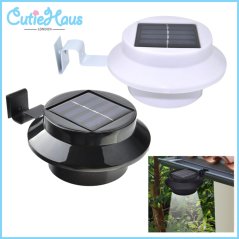 Gdeal Outdoor Lighting Induction Wall Fence Solar Powered Light