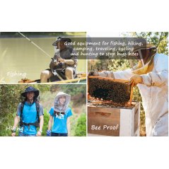 Gdeal Head Face Hat Mosquito Net For Outdoor Fishing (3 Colors)