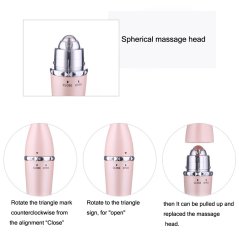 Gdeal 3-In-1 Beauty Slimming Face Massage Tool Facial Beauty Roller Vibration (2 Colors)