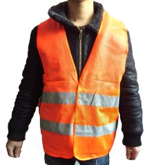 Body Wear Safety Cloth Emergency Car Reflective Strip Vest (2 Colors)