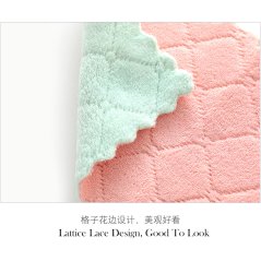 Rag Absorbent Double-Sided Cloth Dish Towel 3 Pcs (Multi-Color)
