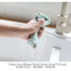 Rag Absorbent Double-Sided Cloth Dish Towel 3 Pcs (Multi-Color)