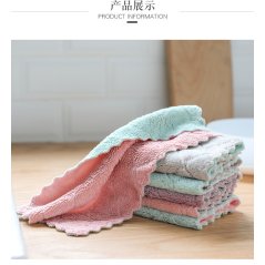 Rag Absorbent Double-Sided Cloth Dish Towel 3 Pcs (Multi-Color)
