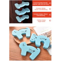 Anti-grip Card Baby Plug Resistance Cartoon Door Clip (Random Color)