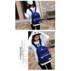 Gdeal 3-In-1 Dot Canvas Backpack Women Shoulder Sling Bag (4 Colors)