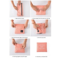 Travel Folding Portable Luggage Clothing Large Storage Bag (4 Colors)