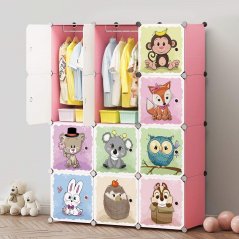GTE Dresser Kids Portable Closet Wardrobe Storage Rack (2 Colors)