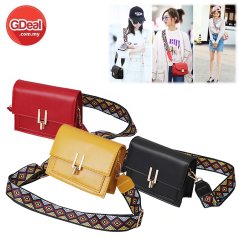 Square Wide Shoulder Messenger Girl Small Bag - RYL-263 (3 Colors)