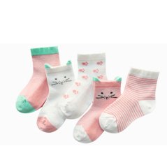 Gdeal Kid Cartoon Cotton Mesh Thin Low Cut Ankle Socks (6 Colors)