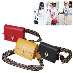 Square Wide Shoulder Messenger Girl Small Bag - RYL-263 (3 Colors)