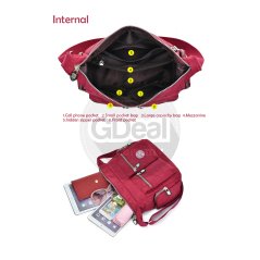 Gdeal Women Single Multi Compartment Cross Body Sling Bag -RYL-262 (4 Colors)
