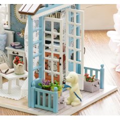 Gdeal 3 Different Hand-Assembled DIY Small Wooden Dollhouse Toys (3 Designs)