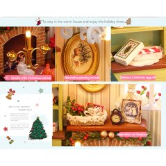 Gdeal 3 Different Hand-Assembled DIY Small Wooden Dollhouse Toys (3 Designs)
