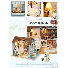 Gdeal 3 Different Hand-Assembled DIY Small Wooden Dollhouse Toys (3 Designs)