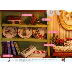 Gdeal 3 Different Hand-Assembled DIY Small Wooden Dollhouse Toys (3 Designs)