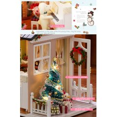 Gdeal 3 Different Hand-Assembled DIY Small Wooden Dollhouse Toys (3 Designs)