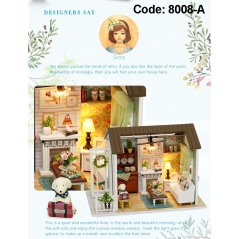 Gdeal 3 Different Hand-Assembled DIY Small Wooden Dollhouse Toys (3 Designs)
