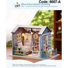 Gdeal 3 Different Hand-Assembled DIY Small Wooden Dollhouse Toys (3 Designs)