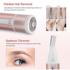 Gdeal Lady Shaver And Nose Trimmer Epilator Machine Beauty Tools (2 Colors)