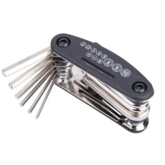Gdeal Bicycle Accessories Repair Kit Tyre Patching Pump Wrench Set (Black)