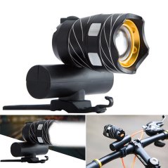 USB Rechargeable T6 LED Bike Lamp Cycling Light Torch (2 Colors)