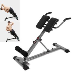 Roman Fitness Lower Hyper Back Extension Bench Six Pack Hip (Black)
