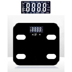 Gdeal Glass LCD Electronic Scale Digital Body Fat Analyse Scale BMI Healthy Body Scale