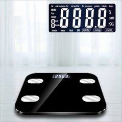 Gdeal Glass LCD Electronic Scale Digital Body Fat Analyse Scale BMI Healthy Body Scale