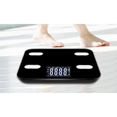 Gdeal Glass LCD Electronic Scale Digital Body Fat Analyse Scale BMI Healthy Body Scale
