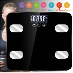Gdeal Glass LCD Electronic Scale Digital Body Fat Analyse Scale BMI Healthy Body Scale